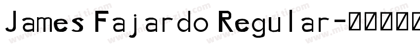 James Fajardo Regular字体转换